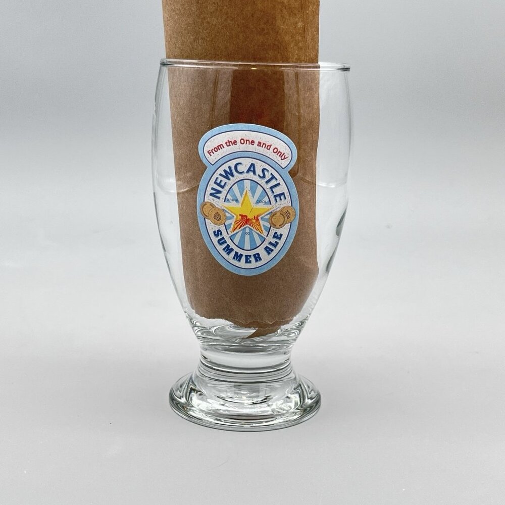 Newcastle Summer Ale Logo 16 Oz. Pint Beer Glass United Kingdom